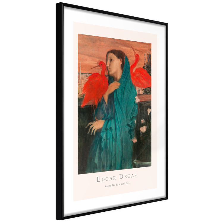 Poster Young Woman with Ibises - text and portrait of a woman covered in fabric 137859 additionalImage 6