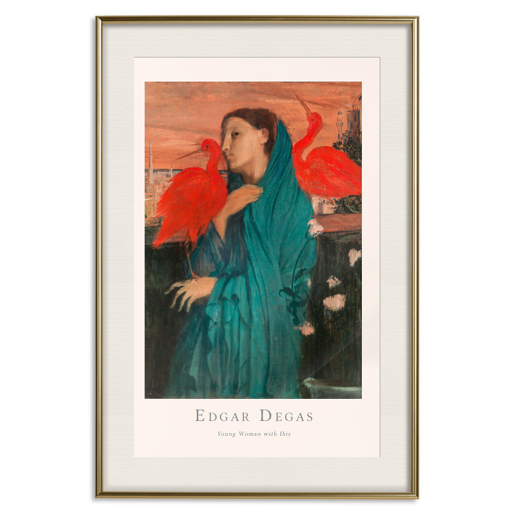 Poster Young Woman with Ibises - text and portrait of a woman covered in fabric 137859 additionalImage 18