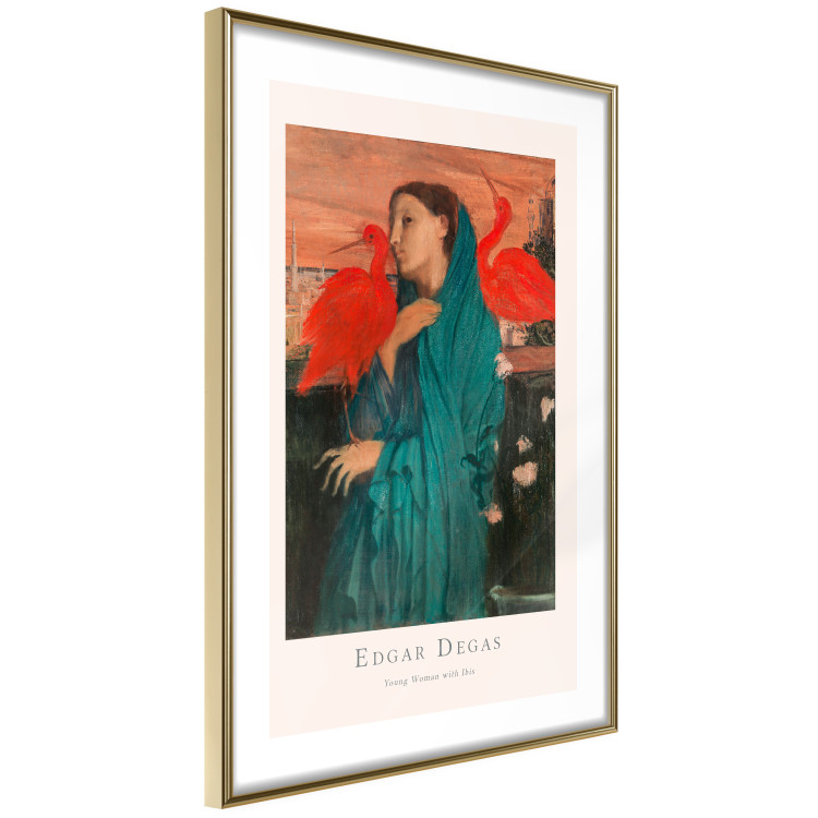 Poster Young Woman with Ibises - text and portrait of a woman covered in fabric 137859 additionalImage 10