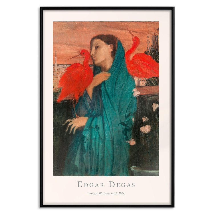 Poster Young Woman with Ibises - text and portrait of a woman covered in fabric 137859 additionalImage 10