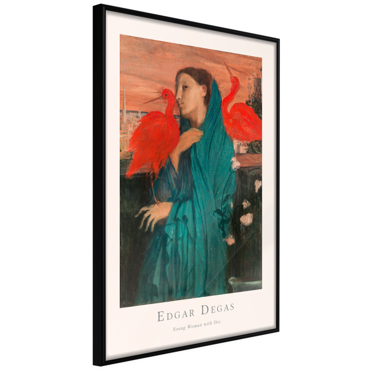 Poster Young Woman with Ibises - text and portrait of a woman covered in fabric 137859 additionalImage 9
