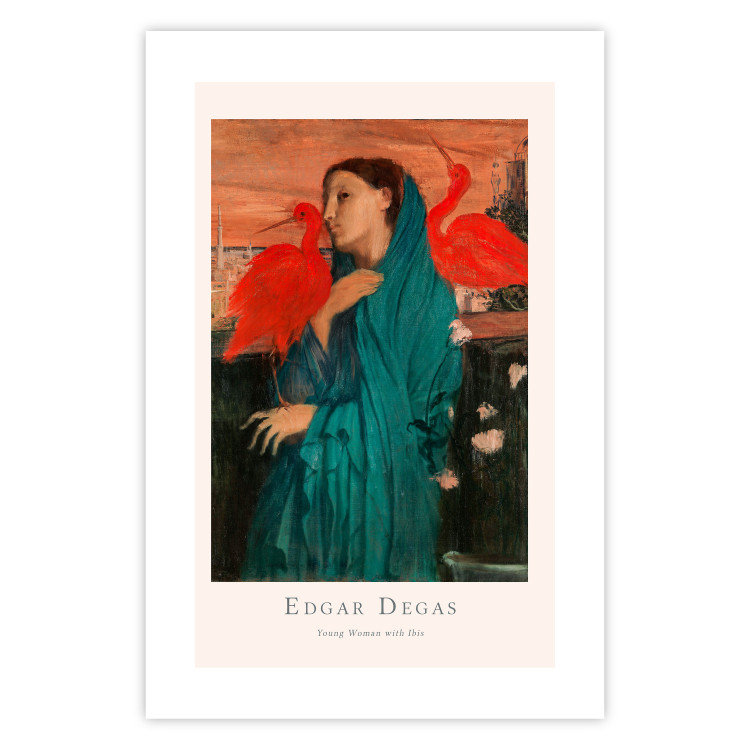 Poster Young Woman with Ibises - text and portrait of a woman covered in fabric 137859 additionalImage 13