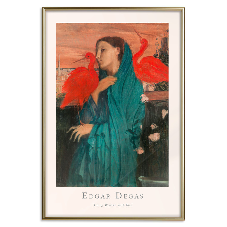 Poster Young Woman with Ibises - text and portrait of a woman covered in fabric 137859 additionalImage 9