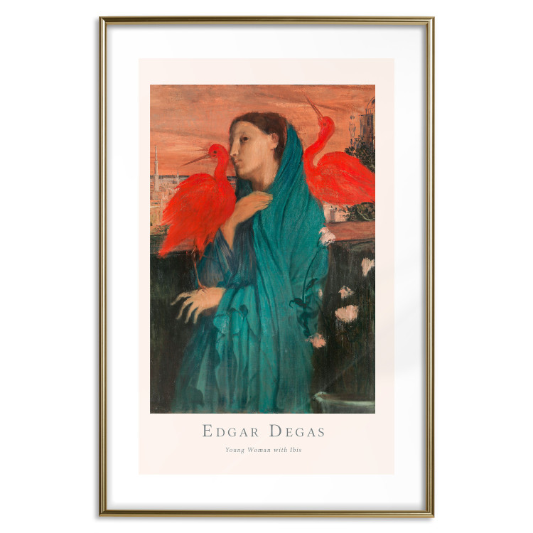 Poster Young Woman with Ibises - text and portrait of a woman covered in fabric 137859 additionalImage 16