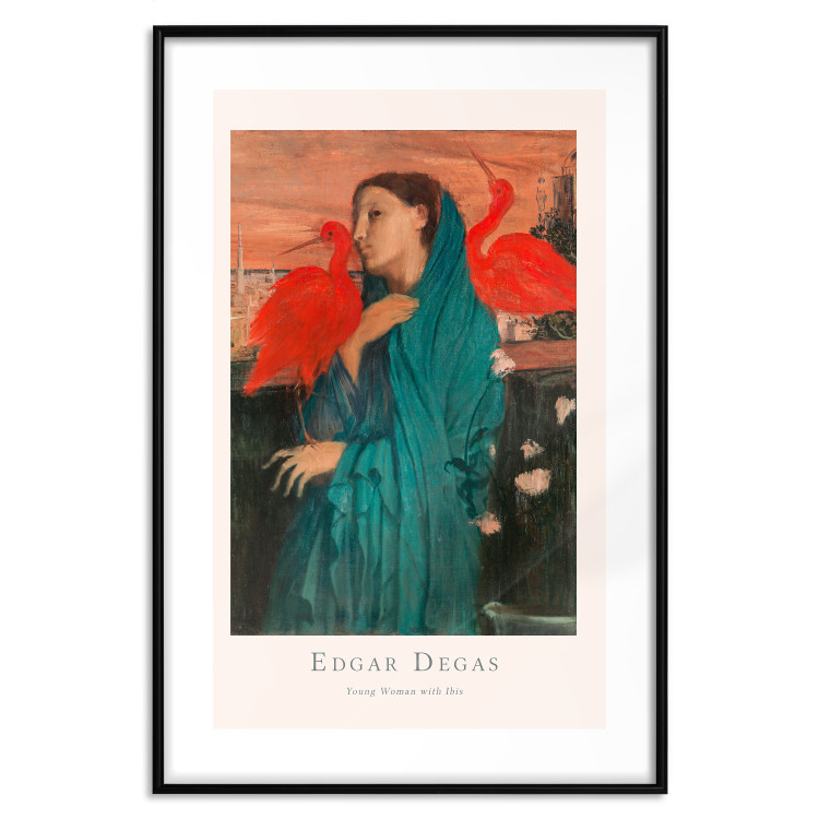 Poster Young Woman with Ibises - text and portrait of a woman covered in fabric 137859 additionalImage 19