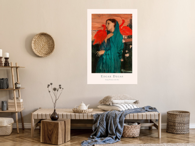 Poster Young Woman with Ibises - text and portrait of a woman covered in fabric 137859 additionalImage 17