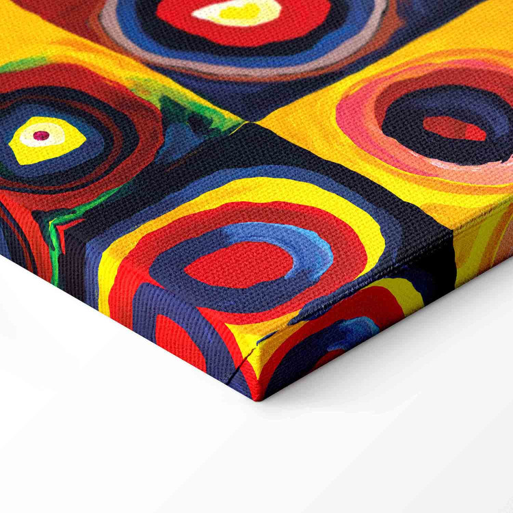 Canvas Inspired by Kandinsky (1-piece) Narrow - abstraction in colorful circles 143459 additionalImage 6