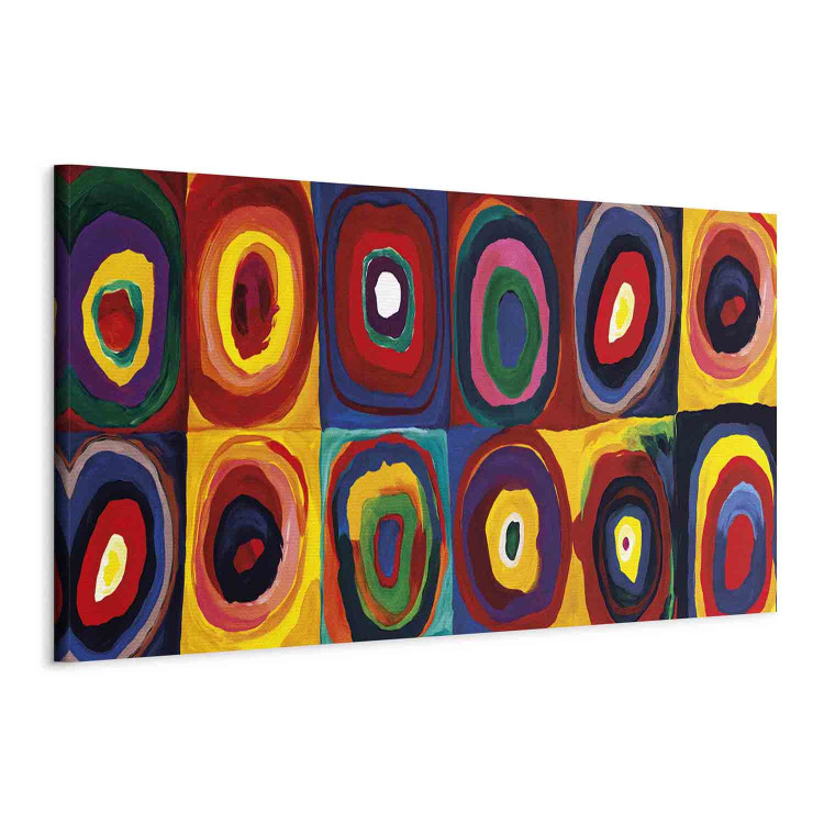Canvas Inspired by Kandinsky (1-piece) Narrow - abstraction in colorful circles 143459 additionalImage 2