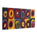 Canvas Inspired by Kandinsky (1-piece) Narrow - abstraction in colorful circles 143459 additionalThumb 2