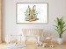 Poster Hare With Carrot - A Painted Rabbit With Vegetables on a Speckled Background 145759 additionalThumb 14