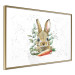 Poster Hare With Carrot - A Painted Rabbit With Vegetables on a Speckled Background 145759 additionalThumb 8