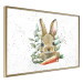 Poster Hare With Carrot - A Painted Rabbit With Vegetables on a Speckled Background 145759 additionalThumb 7