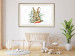 Poster Hare With Carrot - A Painted Rabbit With Vegetables on a Speckled Background 145759 additionalThumb 18