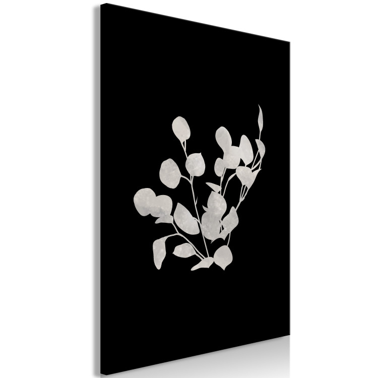 Canvas Eucalyptus Twigs - Minimalist Plants on a Dark Background 146159 additionalImage 2