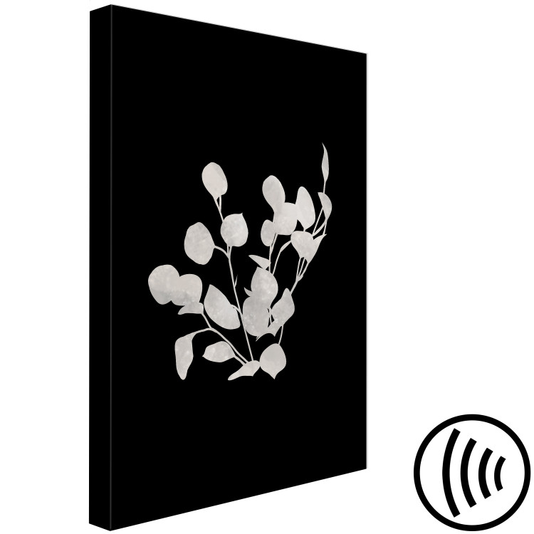 Canvas Eucalyptus Twigs - Minimalist Plants on a Dark Background 146159 additionalImage 6