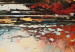 Large canvas print Lake in Autumn - An Orange-Brown Landscape Inspired by Monet [Large Format] 151159 additionalThumb 4