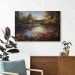 Large canvas print Lake in Autumn - An Orange-Brown Landscape Inspired by Monet [Large Format] 151159 additionalThumb 5