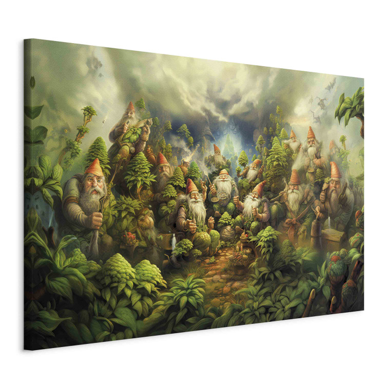 Large canvas print Crazy Forest Dwarves - Relaxation in Nature [Large Format] 151559 additionalImage 3