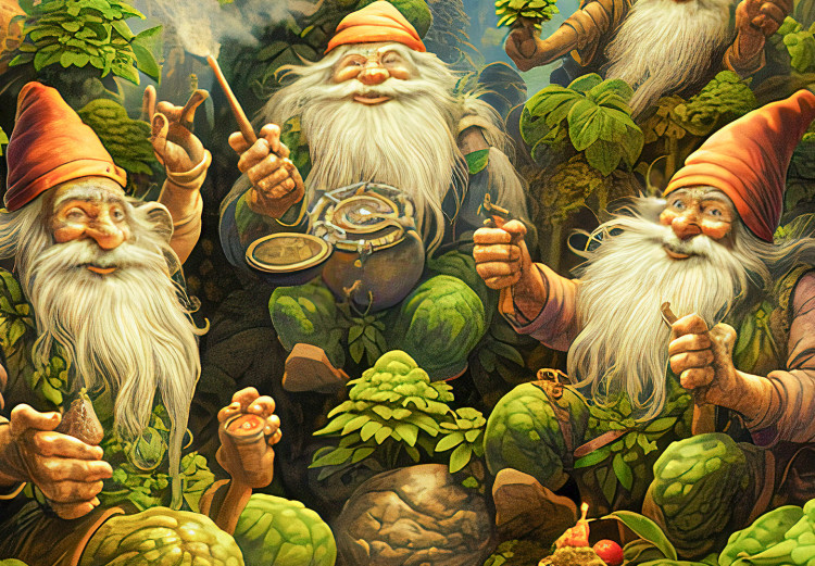 Large canvas print Crazy Forest Dwarves - Relaxation in Nature [Large Format] 151559 additionalImage 5
