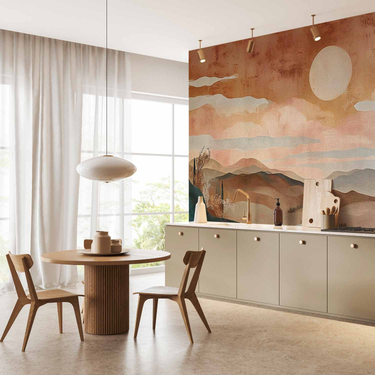 Wall Mural Tuscan Landscape - A Composition Inspired by the Colors of Terracotta 159459 additionalImage 7