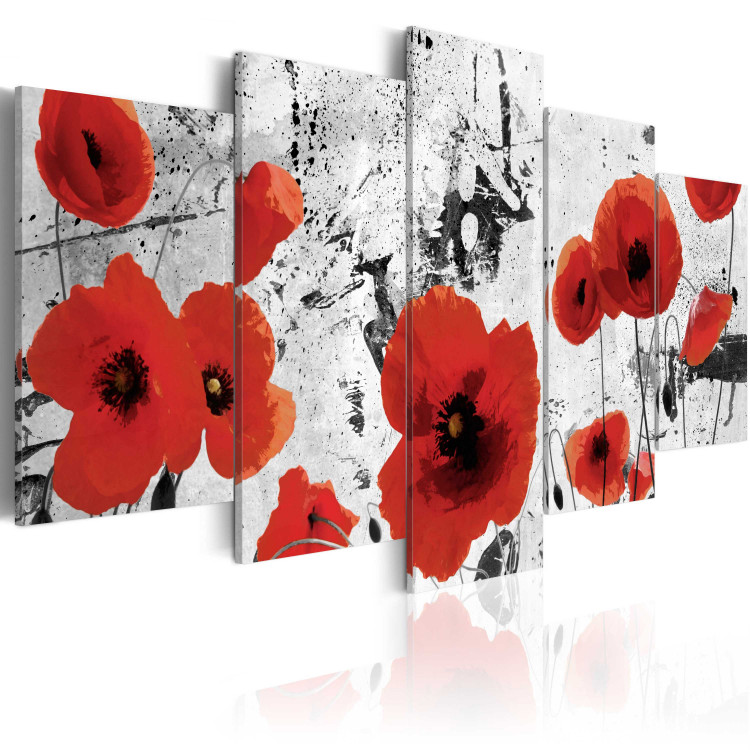 Canvas Scarlet flowers 55559 additionalImage 2