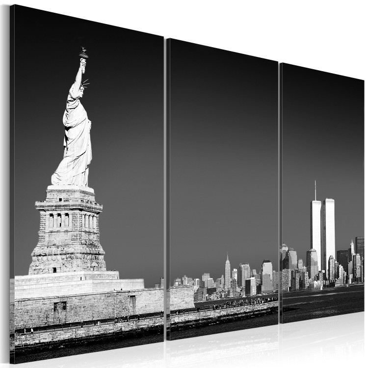 Canvas Statue of Liberty in grey 58359 additionalImage 2
