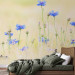 Photo Wallpaper Cornflowers - Meadow of Blue Flowers on a Light Vintage Background 60459 additionalThumb 2