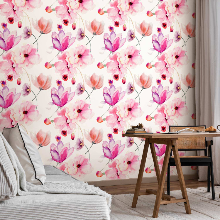 Wallpaper Watercolour Flowers 89759 additionalImage 5