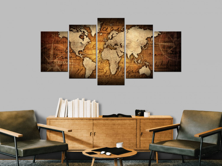 Canvas Print Amber Map 91859 additionalImage 3