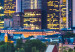 Canvas Frankfurt on the Main, Germany - City Panorama with Urban Lights 97559 additionalThumb 5