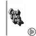 Canvas Only what is good for you - minimalist slogan ‘’Good vibes only’’ 114769 additionalThumb 6