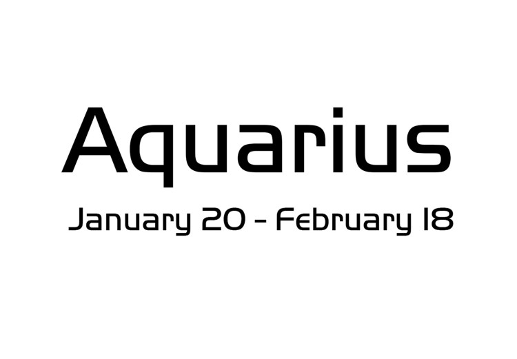 Wall Poster Aquarius - simple black and white composition with zodiac sign and text 117069 additionalImage 8