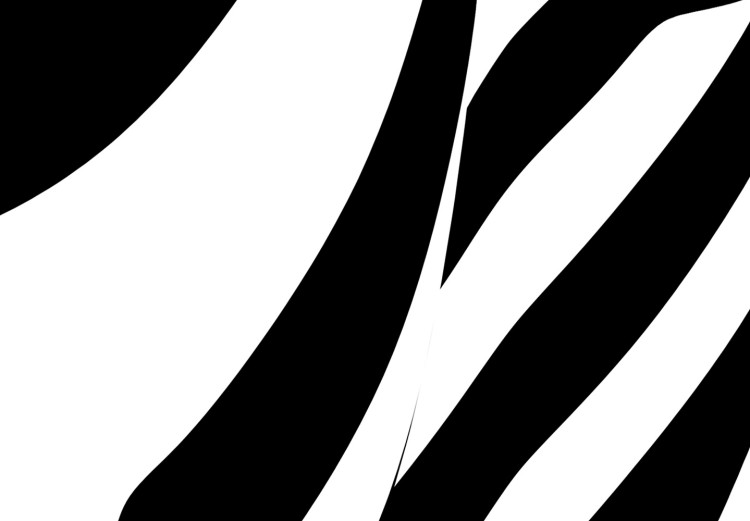 Poster Zebra Woman - abstraction with a female silhouette in black and white stripes 117169 additionalImage 3