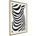 Poster Zebra Woman - abstraction with a female silhouette in black and white stripes 117169 additionalThumb 6
