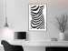 Poster Zebra Woman - abstraction with a female silhouette in black and white stripes 117169 additionalThumb 13