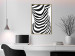 Poster Zebra Woman - abstraction with a female silhouette in black and white stripes 117169 additionalThumb 8