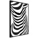 Poster Zebra Woman - abstraction with a female silhouette in black and white stripes 117169 additionalThumb 11