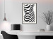 Poster Zebra Woman - abstraction with a female silhouette in black and white stripes 117169 additionalThumb 22
