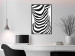 Poster Zebra Woman - abstraction with a female silhouette in black and white stripes 117169 additionalThumb 7