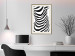 Poster Zebra Woman - abstraction with a female silhouette in black and white stripes 117169 additionalThumb 21