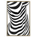 Poster Zebra Woman - abstraction with a female silhouette in black and white stripes 117169 additionalThumb 20