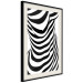 Poster Zebra Woman - abstraction with a female silhouette in black and white stripes 117169 additionalThumb 14