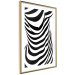 Poster Zebra Woman - abstraction with a female silhouette in black and white stripes 117169 additionalThumb 10
