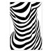 Poster Zebra Woman - abstraction with a female silhouette in black and white stripes 117169