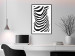 Poster Zebra Woman - abstraction with a female silhouette in black and white stripes 117169 additionalThumb 7