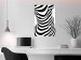 Poster Zebra Woman - abstraction with a female silhouette in black and white stripes 117169 additionalThumb 17