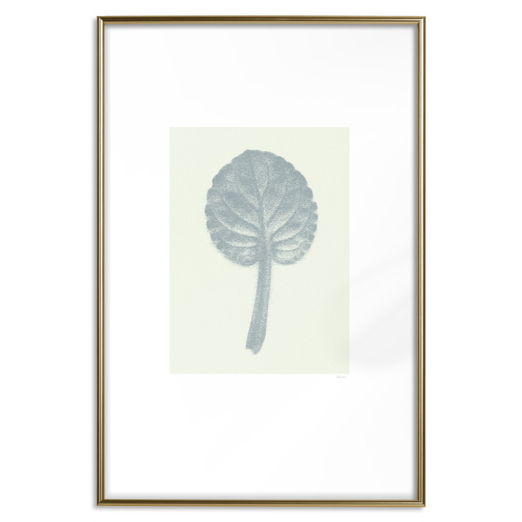 Wall Poster Pastel Beauty - simple composition with a leaf in light colors 117769 additionalImage 19