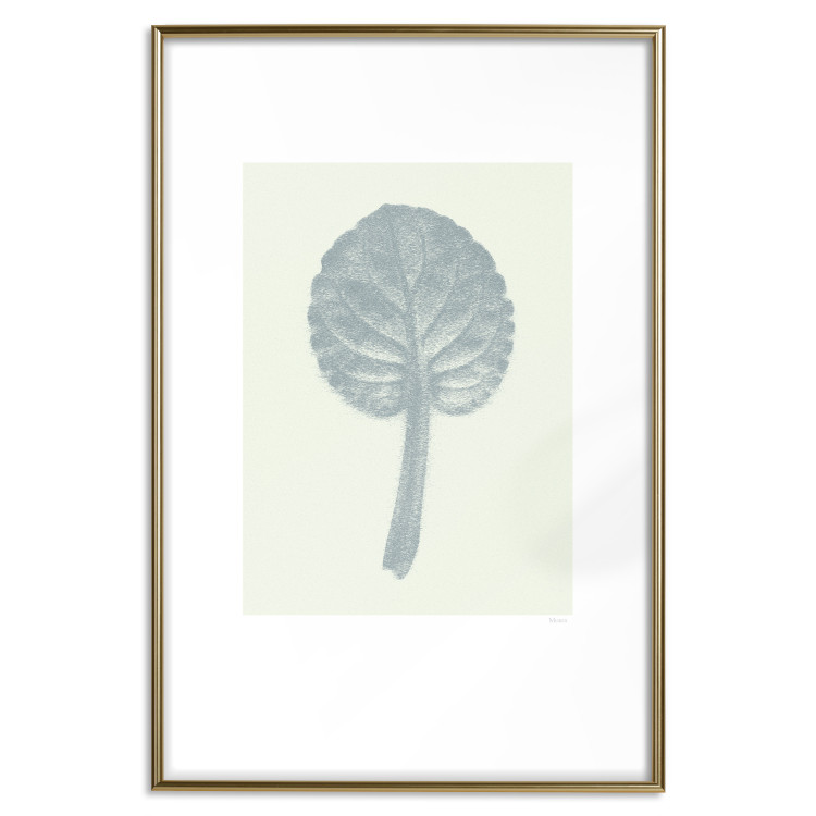 Wall Poster Pastel Beauty - simple composition with a leaf in light colors 117769 additionalImage 26