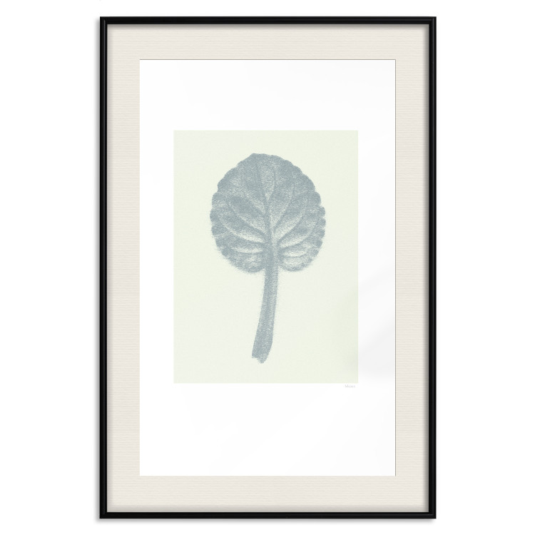 Wall Poster Pastel Beauty - simple composition with a leaf in light colors 117769 additionalImage 18