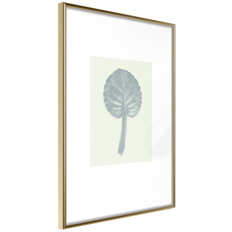 Wall Poster Pastel Beauty - simple composition with a leaf in light colors 117769 additionalImage 8